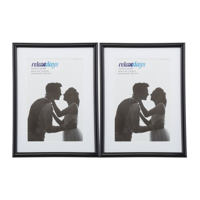 Relaxdays Bilderrahmen 2er Set 15 x 20 cm