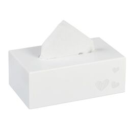 Relaxdays Taschentuchbox 'Herzen'
