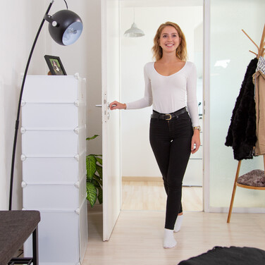 Relaxdays Schuhregal Kunststoff 6 Fächer