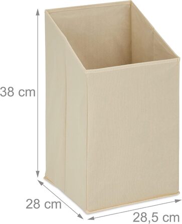 Relaxdays Badregal mit Wäschekorb, 2 Ablagen, kippbar, MDF & Bambus, 98x36x30 cm, weiß/natur