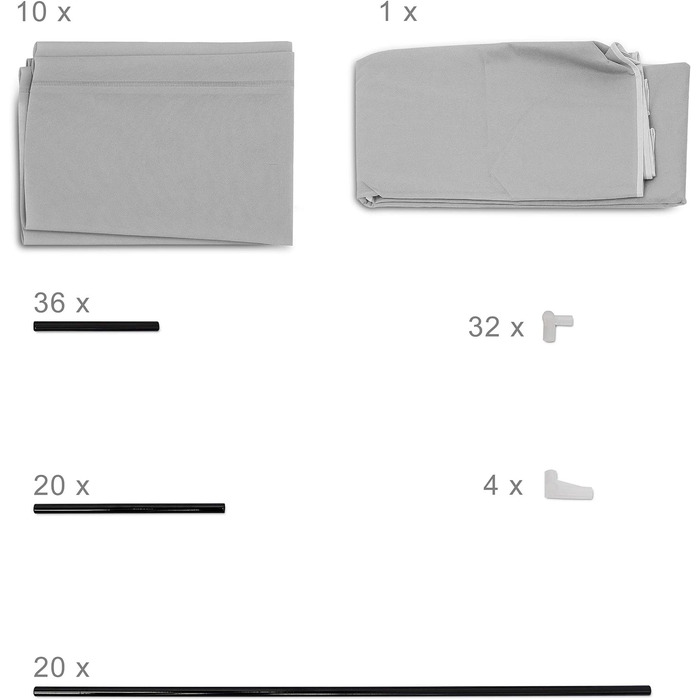 Relaxdays Schuhschrank Valentin, 9 Ablagen, HBT 161 x 88 x 30 cm, anthrazit