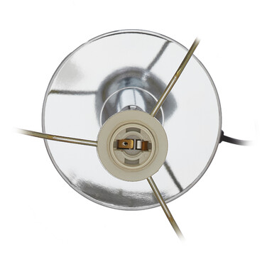 Relaxdays Nachttischlampe Kristall gold