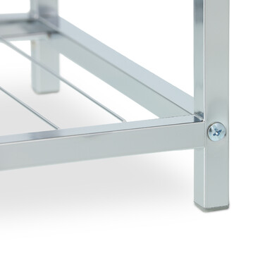 Relaxdays Gepolsterter Sitzhocker mit Ablage
