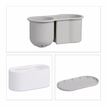 Relaxdays Toilettenbürste mit Wandhalterung