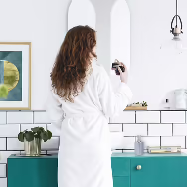 Relaxdays 5-tlg. Badezimmer Set, Edelstahl poliert, moderne Badaccessoires, Silber