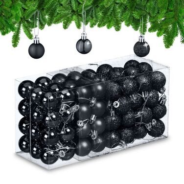 Relaxdays Weihnachtskugeln im 96er Set