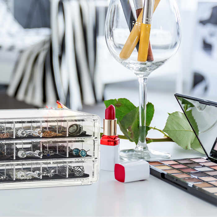 Relaxdays Make up Organizer mit Schubladen