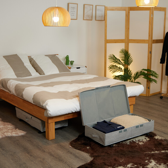 Relaxdays Unterbettkommode mit Rollen 2er Set