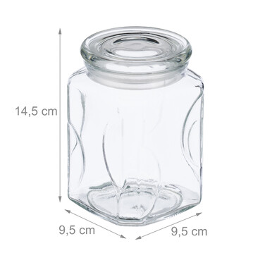 Relaxdays 8er Set Vorratsgläser mit Deckel 750 ml