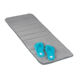 Relaxdays Memoryschaum Badematte in Grau