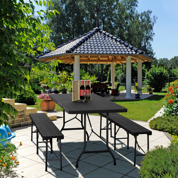 Relaxdays Gartentisch klappbar