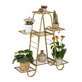 Relaxdays Blumentreppe mit 7 Ebenen