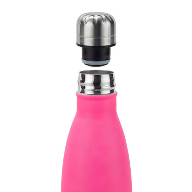 Relaxdays Trinkflasche Edelstahl