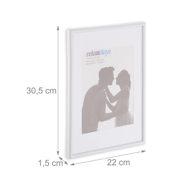 Relaxdays Bilderrahmen A4 8er Set