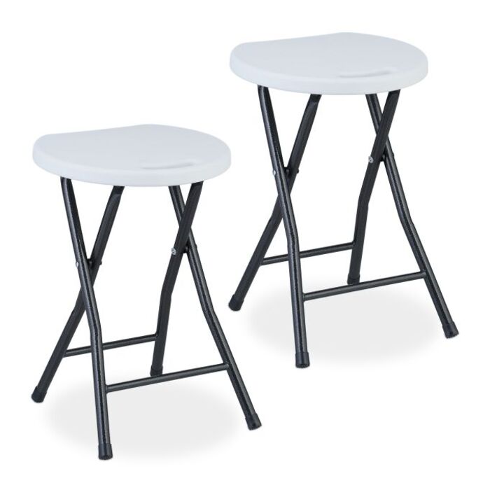 Relaxdays Klapphocker 2er Set