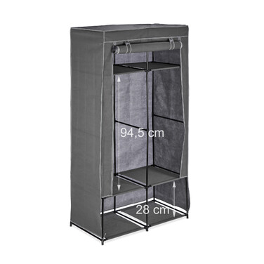 Relaxdays Stoffschrank mit 6 Fächern