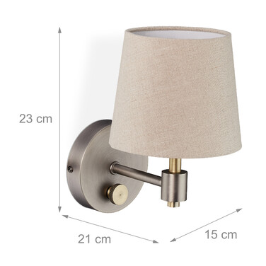 Relaxdays Wandlampe Vintage