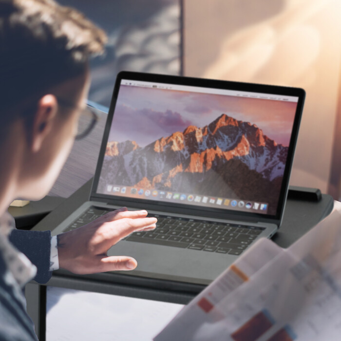 Relaxdays Laptoptisch höhenverstellbar mit Rollen
