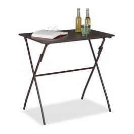 Relaxdays Klappbarer Gartentisch Holz-Optik