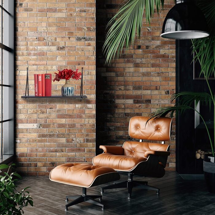 Relaxdays Wandregal, für Wohnzimmer & Flur, modernes Design, Wandboard für Bücher & Deko, HBT: 30 x 60 x 22 cm, weiß