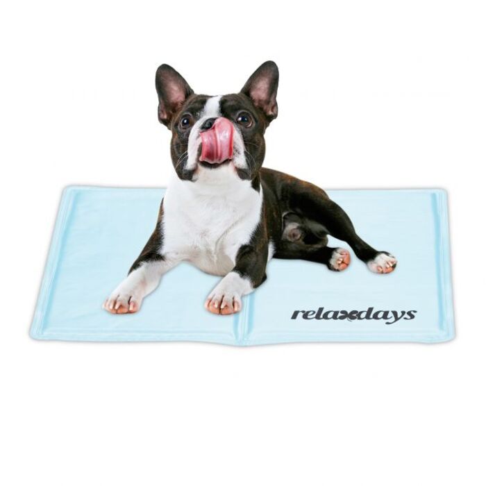 Relaxdays Hellblaue Kühlmatte für Hunde