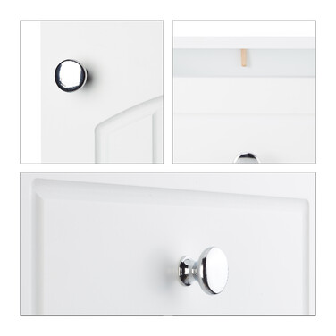 Relaxdays Weißer Badschrank