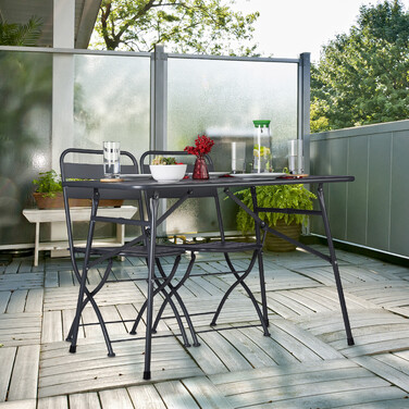 Relaxdays Gartentisch klappbar Metall