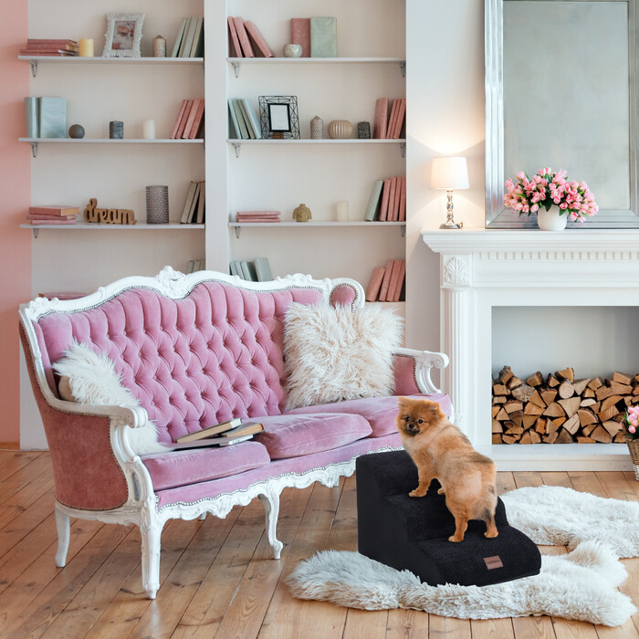 Relaxdays Hundetreppe mit 3 Stufen