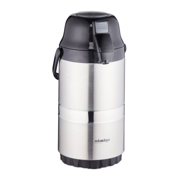 Relaxdays Kaffee Pumpkanne 2,2 Liter