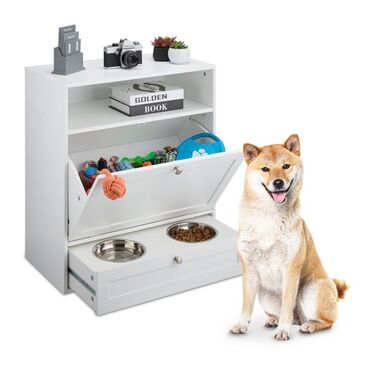 Relaxdays Futterschrank Hunde