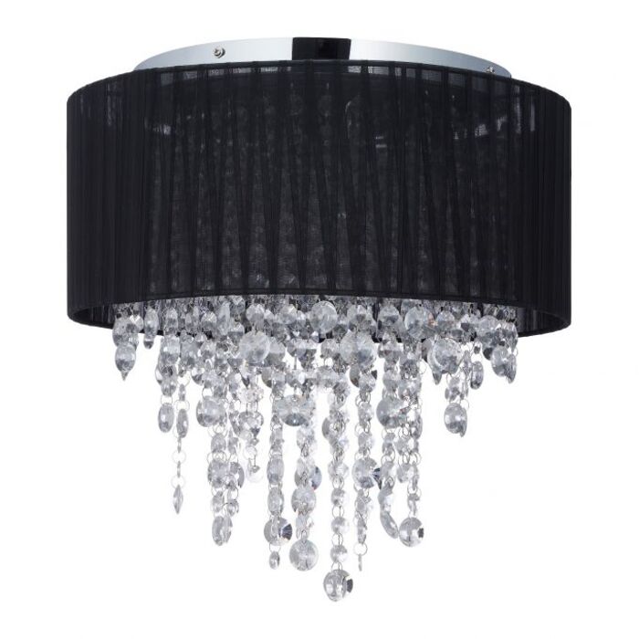 Relaxdays Deckenlampe Organza Kristall