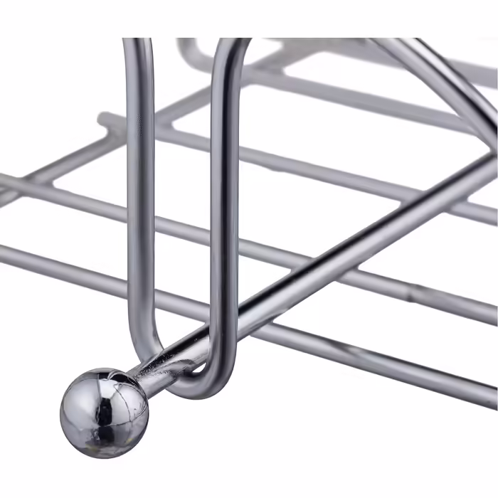 x Serviettenhalter, mit Beschwerer, für 33x33 cm Servietten, Edelstahl-Optik, Design Serviettenständer Metall, silber (4)