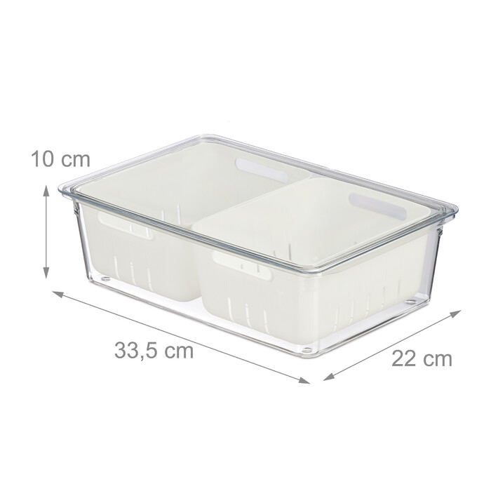 Relaxdays Kühlschrank Organizer 2er Set