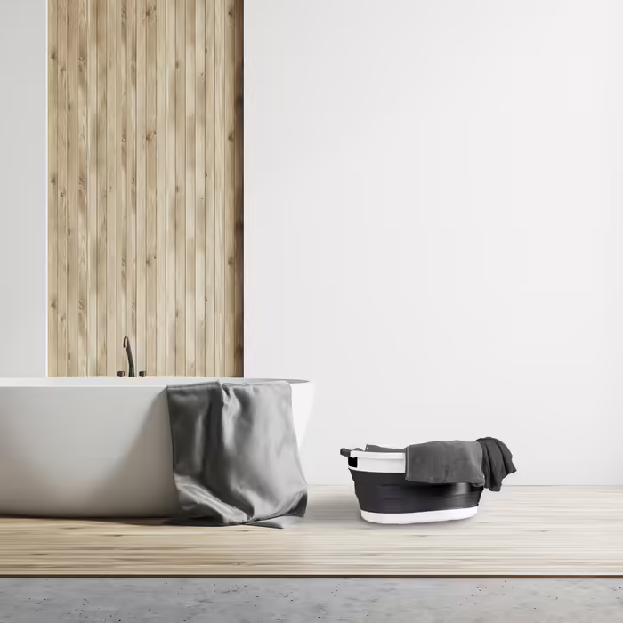 Relaxdays Faltbarer Wäschekorb 36 Liter