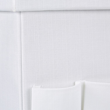 Relaxdays Faltbarer Sitzhocker mit Taschen Leinen