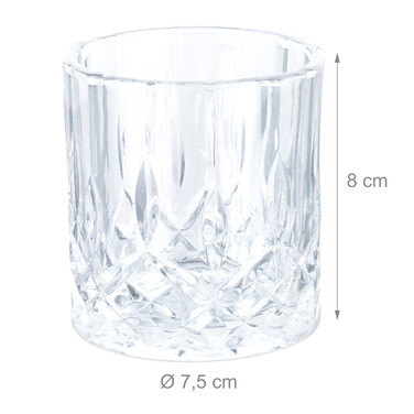 Relaxdays Whisky Gläser 4er Set