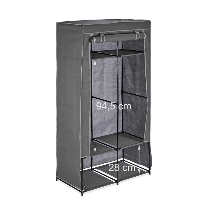 Relaxdays Stoffschrank mit 6 Fächern