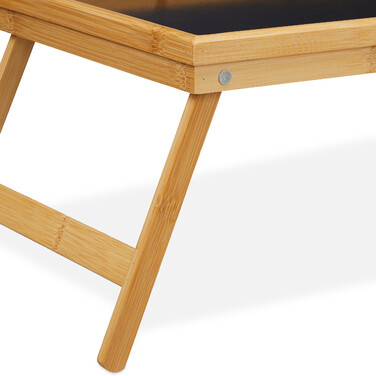 Relaxdays Klappbares Betttablett aus Bambus