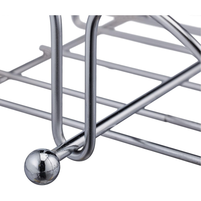 10 x Serviettenhalter, mit Beschwerer, für 33x33 cm Servietten, Edelstahl-Optik, Design Serviettenständer Metall, silber