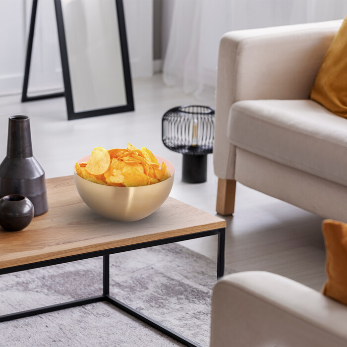 Relaxdays Edelstahl Salatschüssel Ø 25 cm