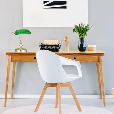 Relaxdays Bankerlampe mit Zugschalter