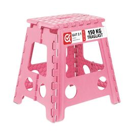 Relaxdays Klapphocker faltbar XL Pink