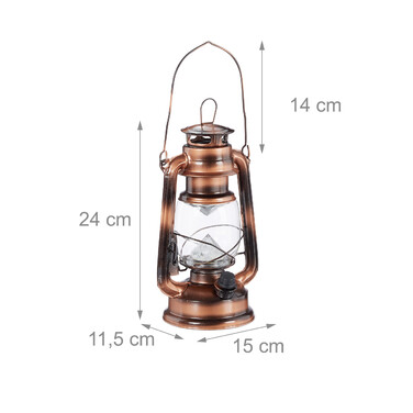 Relaxdays Sturmlaterne LED