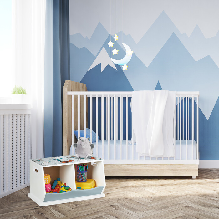 Relaxdays Kinderregal 2 Fächer