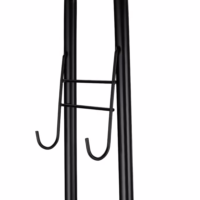 Relaxdays Rollgarderobe mit Ablage & Haken