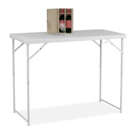 Relaxdays Gartentisch klappbar höhenverstellbar
