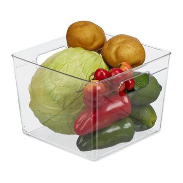 Relaxdays Kühlschrank Organizer mit Griffen