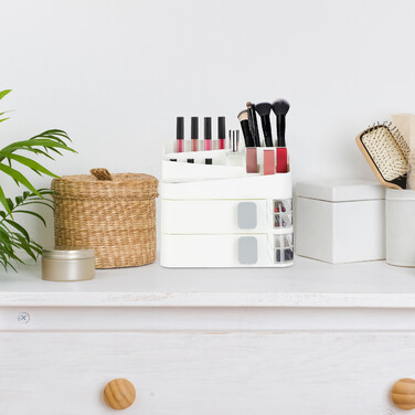 Relaxdays Make Up Organizer mit Schubladen