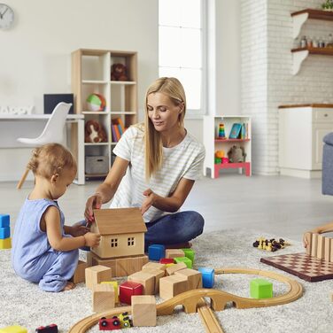 Relaxdays Kinderregal, 2 Fächer, 66x48x24 cm, für Bücher & Spielsachen, weiß/rosa