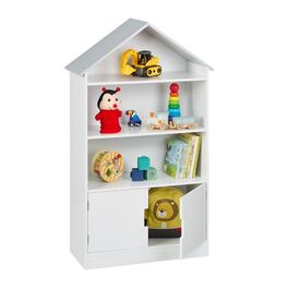 Relaxdays Kinderregal Hausform